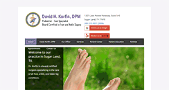 Desktop Screenshot of drdavidkorfin.com